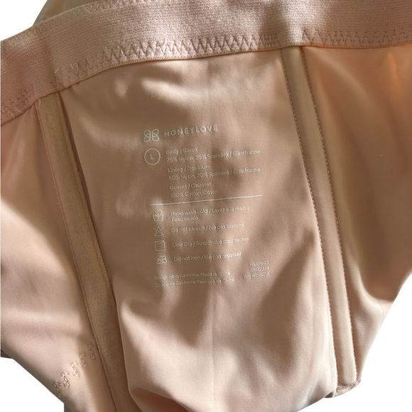 Honeylove SuperPower High Waisted Brief Sz L Rose Tan Shapewear Strong Support - Picture 5 of 7